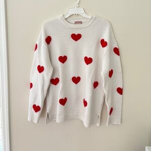 Show me Your MUMU Red Heart Sweater